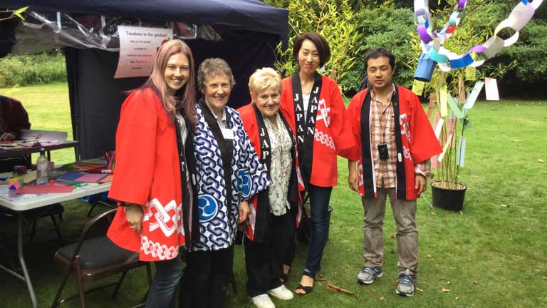 Angela with the Manchester Tanabata Embassy Staff and Helpers